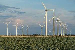 大规模风能发电厂涡轮机效率并不高